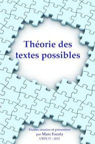 Théorie des textes possibles (French Edition) by Marc Escola, 9789042035102