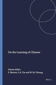 On the Learning of Chinese by Ference Marton, Shek Kam Tse, Wai Ming Cheung, 9789460912672