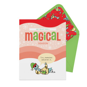 The Pigeon Magical Season! Greeting Card by Knock Knock, 9781683496724