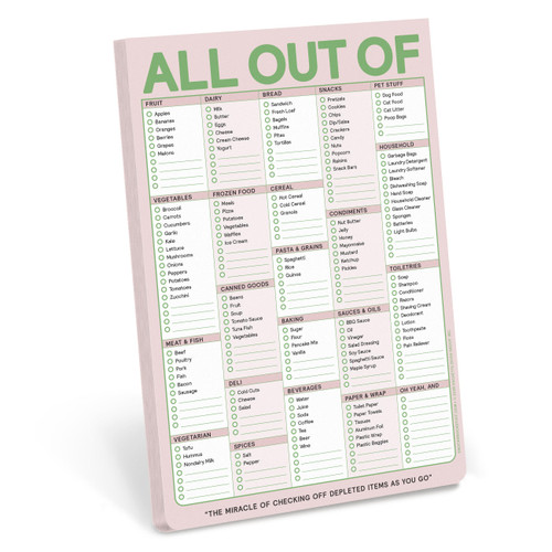 Knock Knock All Out Of Pad with Magnet (Dusty Rose) by Knock Knock, 9781683496885