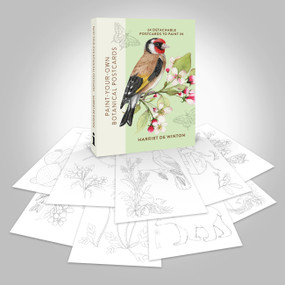 Paint-Your-Own Botanical Postcards (24 detachable postcards to paint in) by Harriet de Winton, 9781846017100