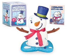 Desktop Inflatable Melting Snowman (Stands 16" Tall) by Running Press, 9798894143453
