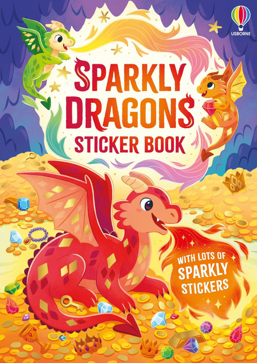 Sparkly Dragons Sticker Book by Alice Beecham, 9781836054702