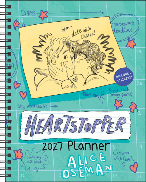 Heartstopper 12-Month 2027 Weekly/Monthly Planner Calendar with Bonus Stickers by Alice Oseman, 9781419792809