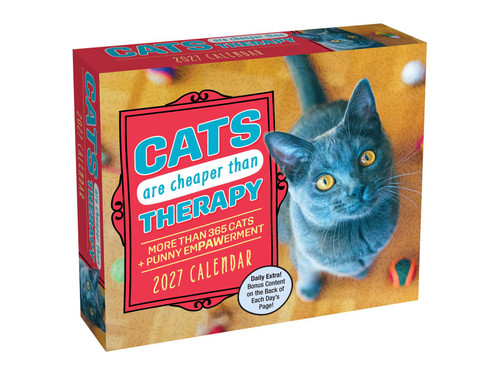 Cats Are Cheaper Than Therapy 2027 Day-to-Day Calendar (More Than 365 Cats) by Andrews McMeel Publishing, 9798881606688