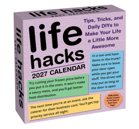 Life Hacks 2027 Day-to-Day Calendar by Keith Bradford, 1000lifehacks.com, 9798881607708