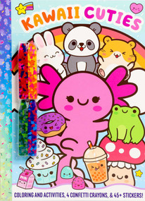 Kawaii Cuties: Coloring Book with Confetti Crayons and Stickers by Delaney Foerster, Daniela Massironi, 9781667214559