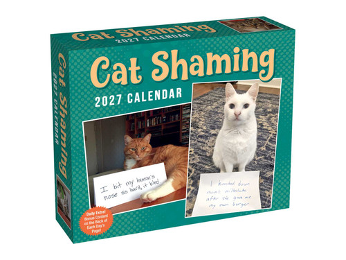Cat Shaming 2027 Day-to-Day Calendar by Pedro Andrade, 9798881608040