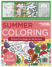 Summer Coloring-96 Stress Free Designs for the Sun Lover; Includes: Summer Wonders, Edible Wonders, Hobby Wonders, Coastal by Jo Chapman, 9781464754579