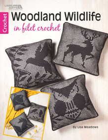 Woodland Wildlife in Filet Crochet (9 Animal Silhouette Designs) by Lisa Meadows, 9781464757921