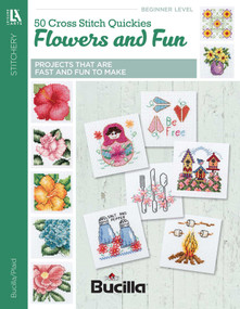 50 Cross Stitch Quickies Flowers and Fun (Projects That are Fast and Fun to Make) by Leisure Arts, 9781464759178