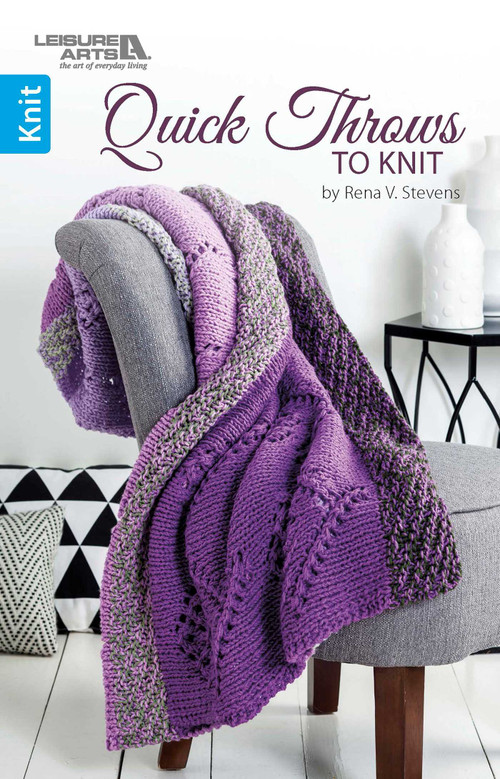 Quick Throws to Knit by Rena V. Stevens, 9781464765766