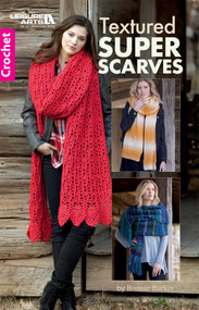 Textured Super Scarves Crochet (4 Richly Embossed Designs) by Bonnie Barker, 9781464766541