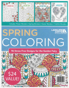 Spring Coloring-96 Stress Free Designs for the Garden Fairy; Includes: Flower Wonders, Spring Wonders, Easter Wonders, Faithful Wonders by Jo Chapman, 9781464778094