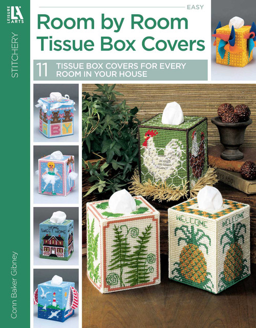 Room by Room Pastic Canvas Tissue Box Covers (11 Tissue Box Covers for Every Room in Your House) by Conn Baker Gibney, 9781464789939