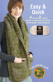 Easy & Quick-4 Knit & 2 Crochet Designs Created With Lion Brand Wool-Ease Thick & Quick by Lion Brand, 9781574860283