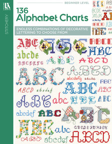 136 Alphabet Charts (Endless Combinations of Decorative Lettering to Choose From) by Leisure Arts, 9781574866742