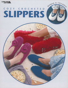 Cozy Crocheted Slippers (Women & Children) by Leisure Arts, 9781574868807