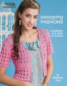 Crochet Easygoing Fashions (6 Sweaters and Vests to Crochet) by Kathleen Zins, 9781609000073