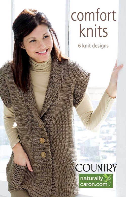 Comfort Knits-6 Knit Designs; Caron Country by Leisure Arts, 9781609000493