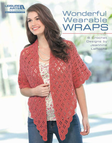 Wonderful Wearable Wraps (6 Crochet Designs) by Jeannine LaRoche, 9781609000585