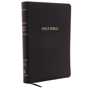 KJV Holy Bible: Giant Print with 53,000 Cross References, Black Bonded Leather, Red Letter, Comfort Print (Thumb Indexed): King James Version by Thomas Nelson, 9780785215363