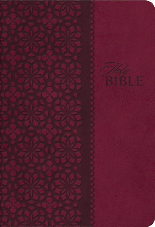 KJV Study Bible, Leathersoft, Red/Pink, Thumb Indexed, Red Letter (Second Edition) by Thomas Nelson, 9781401680336