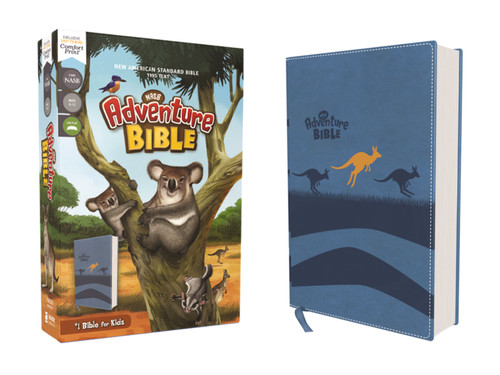 NASB, Adventure Bible, Leathersoft, Blue, Full Color Interior, Red Letter, 1995 Text, Comfort Print by Lawrence O. Richards, Zondervan, 9780310455196