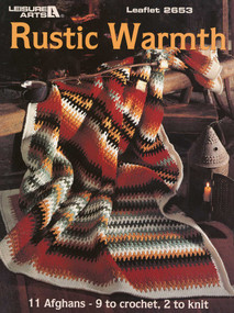 Rustic Warmth-11 Afghans - 9 to Crochet, 2 to Knit by Leisure Arts, 9781464790799