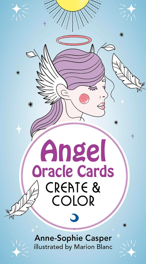 Angel Oracle Cards: Create and Color (33 Customizable Cards and Step-by-Step Guidebook for Guidance and Self-Reflection) by Anne-Sophie Casper, Marion Blanc, 9781646044108