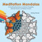 Meditation Mandalas (24 Soothing Illustrations to Achieve Tranquility, Alleviate Anxiety, and Release Tension (Adult Coloring Book)) by Wendy Piersall, 9781646046706
