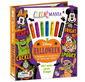 Disney Halloween: Colormania (a Coloring Set Packed Full of Tricks and Treats, Including 7 Markers and 30 Images!) by IglooBooks, 9781835444269