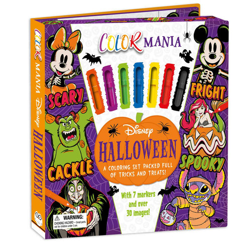 Disney Halloween: Colormania (a Coloring Set Packed Full of Tricks and Treats, Including 7 Markers and 30 Images!) by IglooBooks, 9781835444269