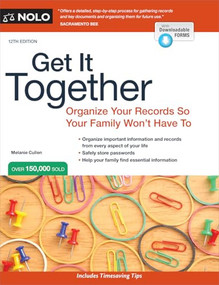 Get It Together (Organize Your Records So Your Family Won't Have To) - 9781413333718 by Melanie Cullen