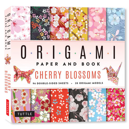Cherry Blossoms Origami Paper and Book (20 Easy Models with 96 High Quality Folding Sheets (Double-Sided)) by Tuttle Studio, 9780804859516