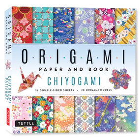 Chiyogami Origami Paper and Book (20 Easy Models with 96 High Quality Folding Sheets (Double-Sided)) by Tuttle Studio, 9780804858465