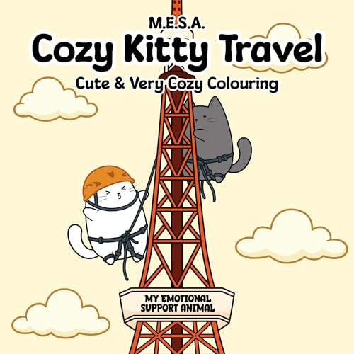 Cozy Kitty Travel (Cute and Very Cozy Colouring) by M.E.S.A, 9781917259460