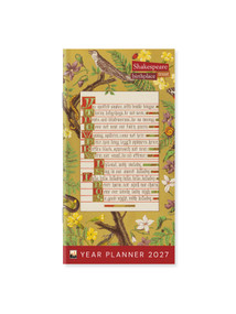 Shakespeare Birthplace Trust 2027 Year Planner - Month to View by Flame Tree Studio, 9781806942237