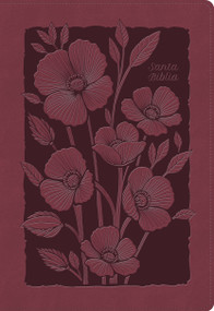RVR 1960 Biblia para regalos y premios, rubí floral, símil piel (Spanish Edition) by B&H Español Editorial Staff, 9798384542896