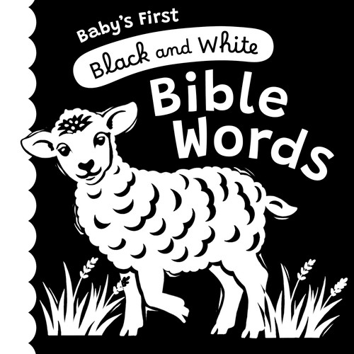 Baby's First Black and White Bible Words (A High-Contrast Board Book) by B&H Editorial Staff, Mikki Butterley, 9798384549680