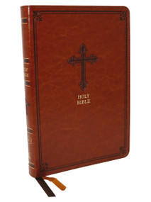 KJV Holy Bible: Large Print Thinline, Brown Leathersoft, Red Letter, Comfort Print: King James Version by Thomas Nelson, 9780785225935