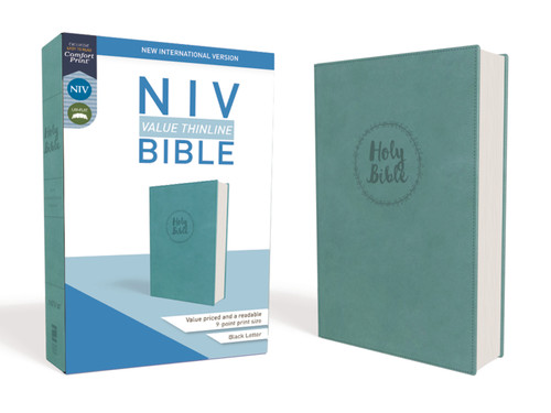 NIV, Value Thinline Bible, Leathersoft, Teal, Comfort Print by Zondervan, 9780310448471