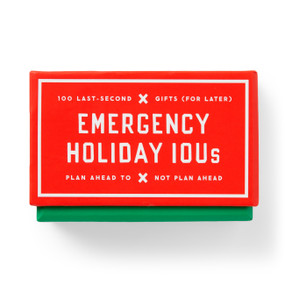 Emergency Holiday IOUs Card Set by Brass Brass Monkey, 9780735388819