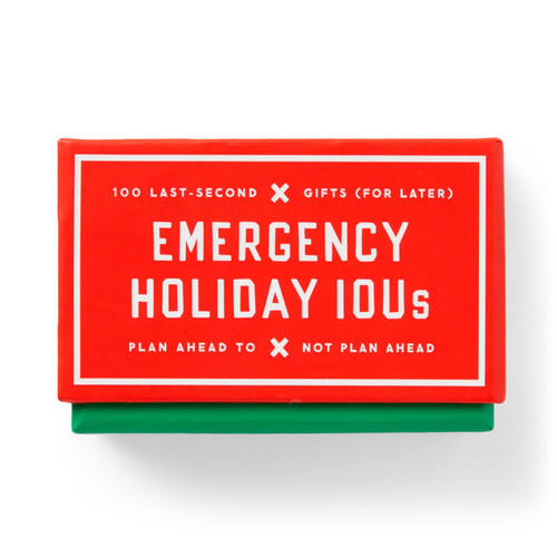 Emergency Holiday IOUs Card Set by Brass Brass Monkey, 9780735388819
