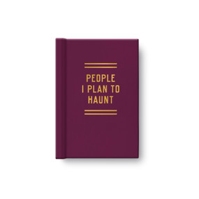 People I Plan To Haunt Tiny Diary by Brass Brass Monkey, 9780735388871
