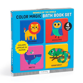 Animals Of The World Color Magic Bath Book Set by Mudpuppy, Vanja Kragulj, 9780735389687