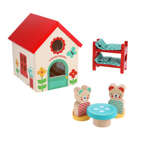 Mouse House Wooden Play Set by Petit Collage, 9781797246130