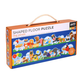 Dog Parade Shaped Floor Puzzle by Petit Collage, 9781797246185