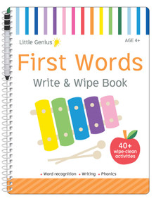 First Words: Write & Wipe Activity Book (40+ pages of wipe-clean activities) by Shelley Cox, 9780655244387