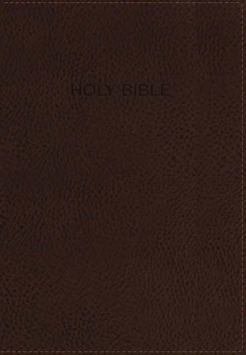 NIV, Foundation Study Bible, Leathersoft, Brown, Red Letter, Thumb Indexed by Zondervan, 9780310443780